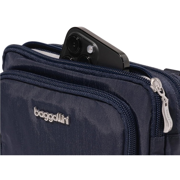 Baggallini Dark Blue Messenger Bag - Picture 10 of 13